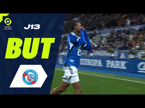 But Emmanuel Esseh EMEGHA (6' - RCSA) RC STRASBOURG ALSACE - OLYMPIQUE DE MARSEILLE (1-1) 23/24