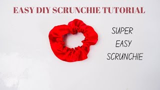 How to make a scrunchie | DIY scrunchie tutorial