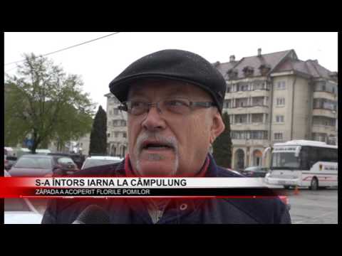 Stire 20 04 2017 S-a întors iarna la Câmpulung