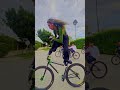 SHE COULDN'T DO THIS BIKE TRICK! #shorts #bikelife #wheelie