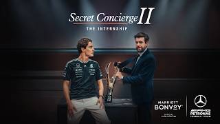 Marriott Bonvoy ⭐ Mercedes‑AMG Petronas F1 Team: George Russell Finally Meets the Secret Concierge