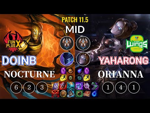 FPX Doinb Nocturne vs JAG Yaharong Orianna Mid - KR Patch 11.5