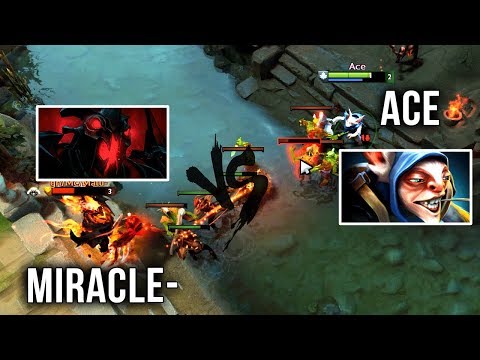 Mid Meepo New Meta by Best Meepo Player EU Ace vs Best Player Miracle- Shadow Fiend - EPIC Dota 2