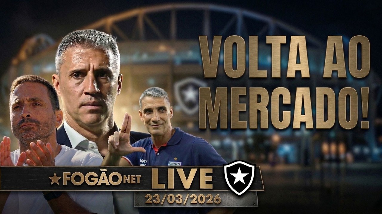 LIVE | Botafogo volta ao mercado por técnico; sorteio da Copa do Brasil