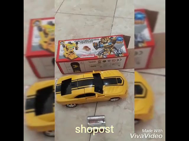 Jual Mainan Mobil Robot Bumblebee  Transformer Jakarta 