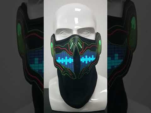 Sound Activated Light-up LED Facemask- Multiple Styles