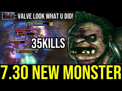 FIRST TANKIEST PUDGE IN 7.30!! OMG NEW MONSTER 35KILLS! VALVE LOOK WHAT U DID TO PUDGE!!