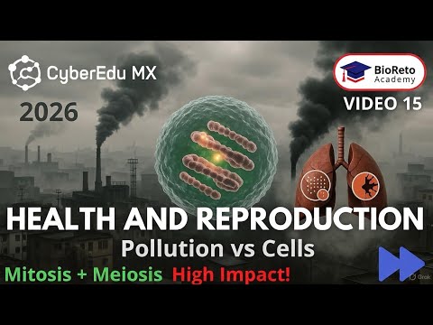 VIDEO 15: SALUD Y REPRODUCCIÓN - Contaminación, Mitosis y Meiosis  CyberEdu MX - Anime ECOEMS 2026