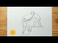 How to draw BUSINESSMAN HELP EACH OTHER ILLUSTRATION