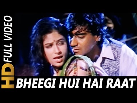 Bheegi Hui Hai Raat Magar | Kumar Sanu, Kavita Krishnamurthy | Sangram 1993 Rain Song | Ajay Devgan