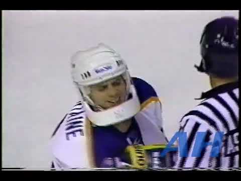 NHL Jan. 10, 1992 Buffalo Sabres v Edmonton Oilers (R) Pat LaFontaine v Dave Manson (R)