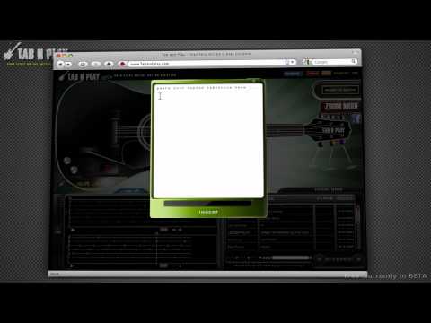 Tab and Play Video tutorial part 3 - insert tablatures