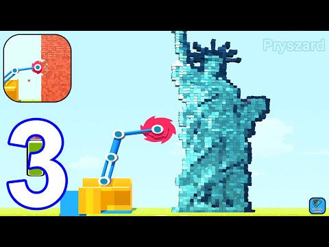 Bucket Crusher - Gameplay Walkthrough Part 3 Levels 3-6 New Update (iOS,Android)
