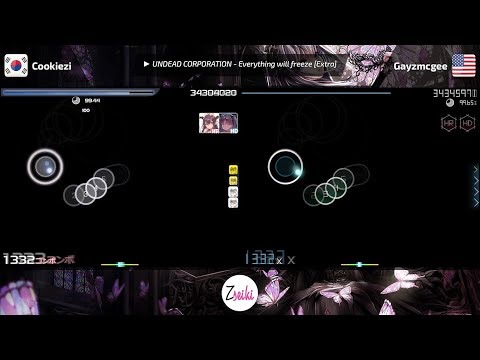 Scorewatch Score Show: Cookiezi VS Gayzmcgee | UNDEAD CORPORATION - Everything will freeze [Extra]