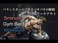 バランスボールで腹筋をバチバチに鍛える[5minute Gym Ball Workout]