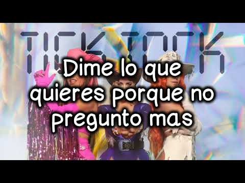 Thalia, Sofía Reyes, Farina- Tick Tock ( letra / lyrics)