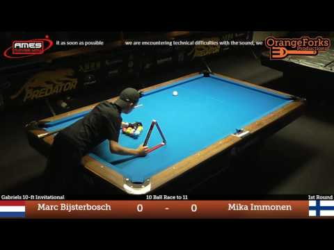 Marc Bijsterbosch vs Mika Immonen ᴴᴰ | Deurne City Classic 2016 | Gabriels 10-ft Invitational