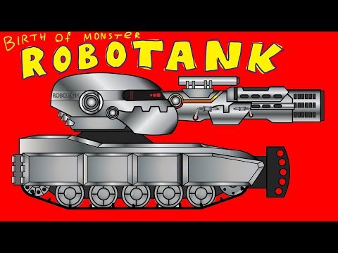 Geburt des Monsters ROBOTANK - Cartoons über Panzer