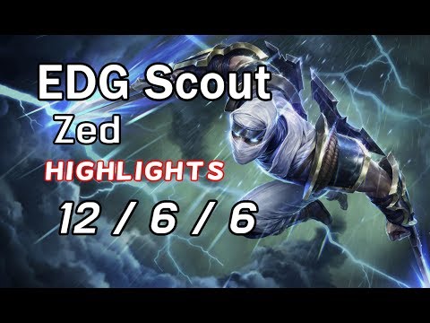 EDG Scout Zed 12/6/6 VS Orianna | Highlights
