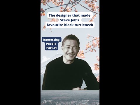 This designer made Steve Job’s favourite black turtlenecks -celebrate Issey Miyake's life - #shorts