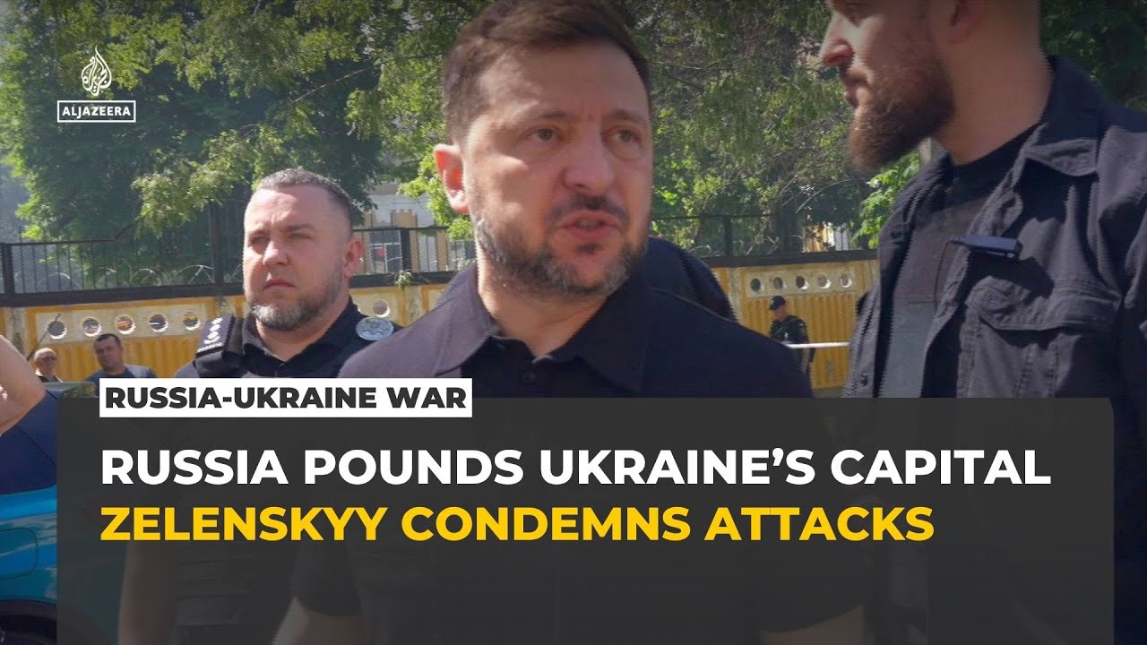 Zelensky condemns major Russian missile and drone strikes on civilian targets in Ukraine