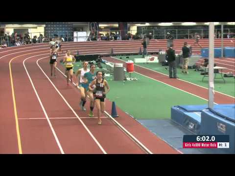 Girls 4x800m Relay Section 1 - New Balance Nationals Indoor 2014