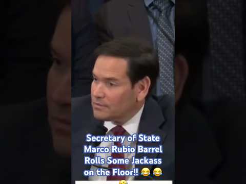 Secretary of State Marco Rubio Barrel Rolls Some Jackass on the Floor!! 😂 😂 🤣