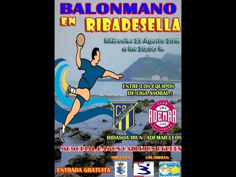 CD Bidasoa-Irún vs Abanca Ademar León BALONMANO EN RIBADESELLA