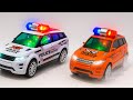EPIC RC Car Unboxing 3D Lights Police Car Sightseeing Bus Taxi Pitbull ASMR Video
