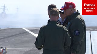 [分享] 川普在航空母艦上面慶祝美國海軍250週年