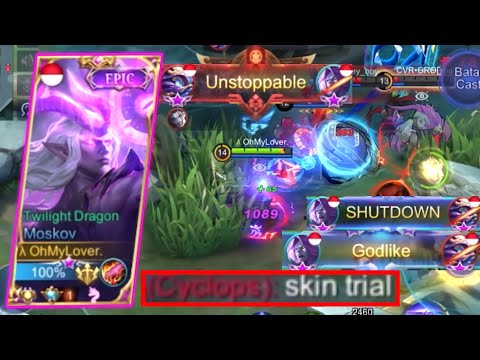TOP 1 MOSKOV VS TOP GLOBAL CYCLOPS YG SANGAT MERESAHKAN, AKU DI LOCK TERUS PARAH !! - MOBILE LEGENDS