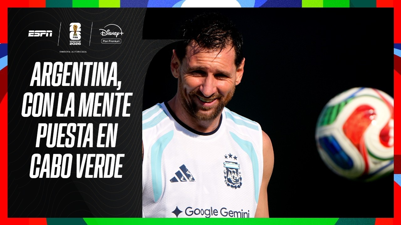 LA INTIMIDAD DE UN NUEVO ENTRENAMIENTO DE ARGENTINA, CON LA MIRA EN CABO VERDE | ESPN MUNDIAL