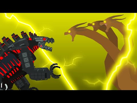 Mechagodzilla vs King Ghidorah/Stick nodes Animation