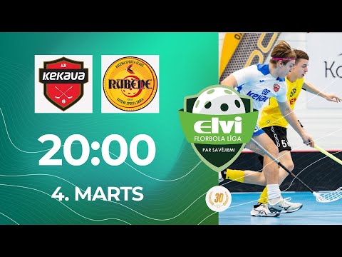 🎥 ELVI florbola līga: Ķekava/RB&B - Rubene (1/4 F, 5. spēle) (4.03.2023)