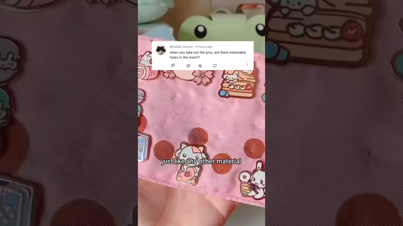 Do the pins leave HOLES?! 💀🐰 #kawaii #kawaiifashion