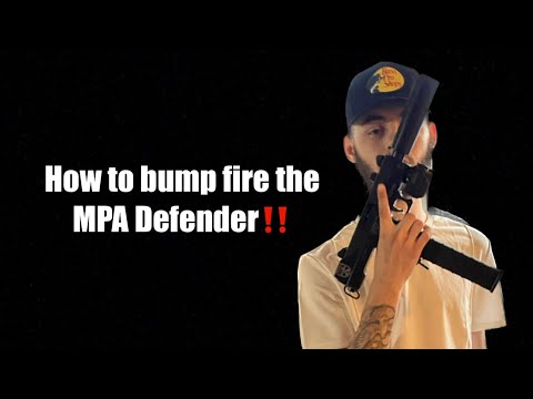How to bump fire the MPA Defender 9mm