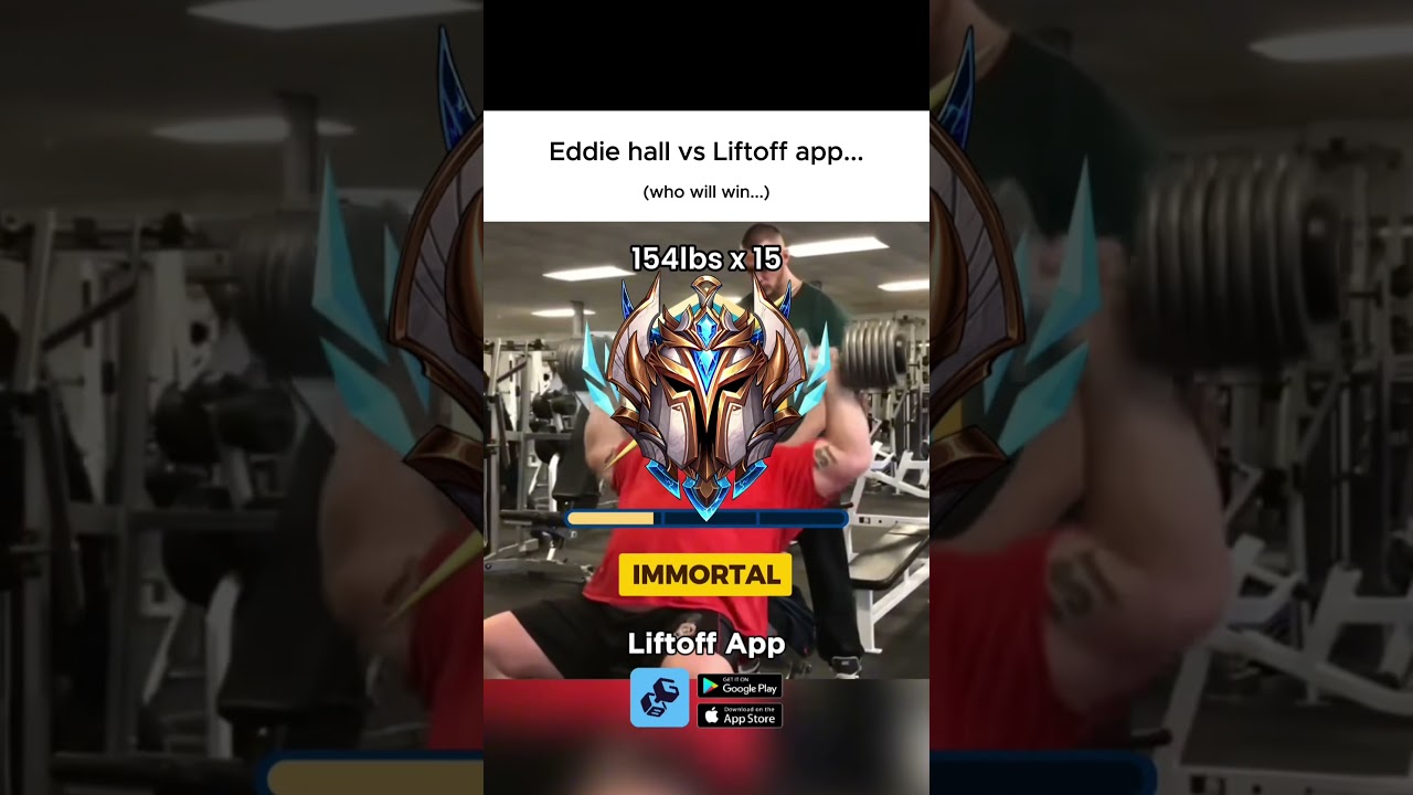 App name: Liftoff - Ranked Gym Workouts 👹 #pullups #pullups #game #gym #benchpress