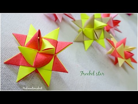 Origami froebel star | DIY paper star | Christmas craft Video