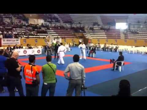 SERKAN YAGCI VS. YAVUZ KARAMOLLAOGLU 2011 European Karate Championship for Regions
