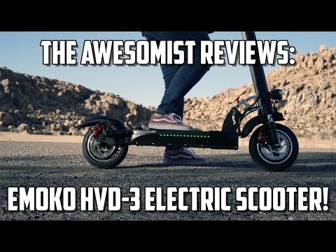 Elektrinis paspirtukas Emoko HV-3, 10", 800W, 15Ah, juodas video