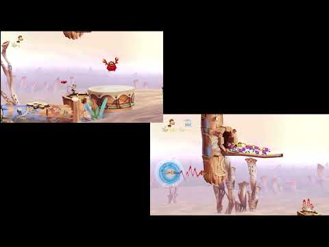 Rayman Origins - Crazy Bouncing comparison  with BubbleBug