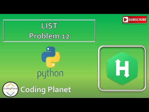 Python Challenge 12 List Hackerrank Solution Coding Planet