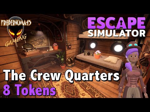 Escape Simulator : THE CREW QUARTERS Steampunk DLC / 8 Tokens Location