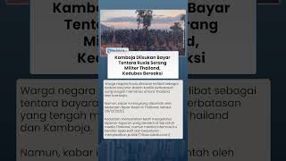 Konflik Memanas! Rumor Tentara Rusia Dibayar Kamboja untuk Serang Thailand Picu Reaksi Kedubes