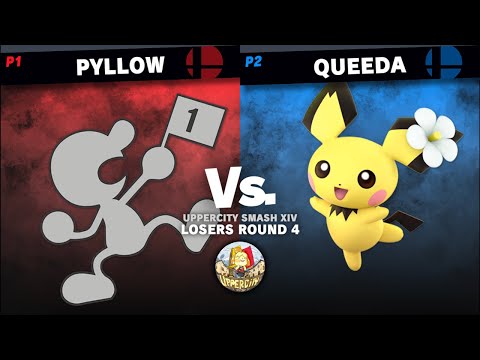 UpperCity Smash XIV - Pyllow (Mr. Game & Watch) vs Queeda (Pichu) - Losers Round 4.