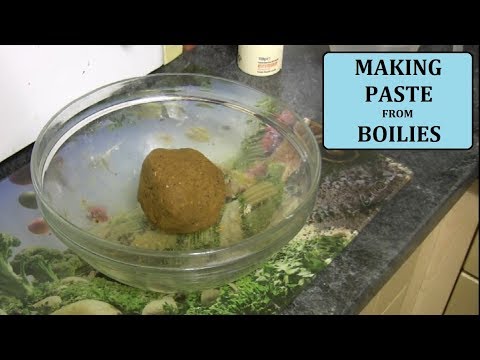 How I Make Paste From Boilies - For Paste Wrapping (Dissolving) & Hookable - 25/1/18 (Video 61)