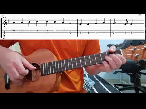 Ode To Joy - Easy Beginner Ukulele Tabs With Playthrough Lesson