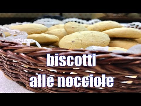 BISCOTTI ALLE NOCCIOLE ricetta facilissima - hazelnuts biscuits