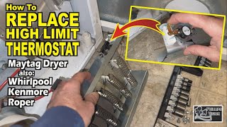 How to Replace High Limit Thermostat - Maytag Dryer (Phillips Vision: Episode 141)