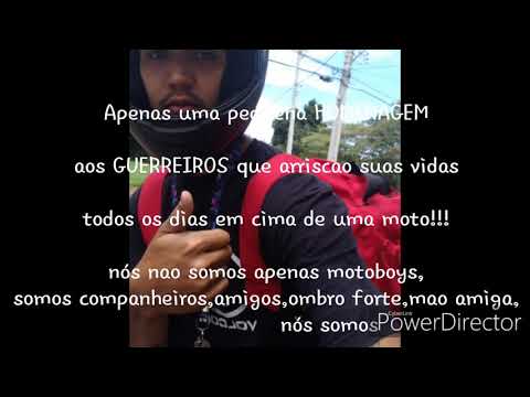 Homenagem aos motoboys de pinda